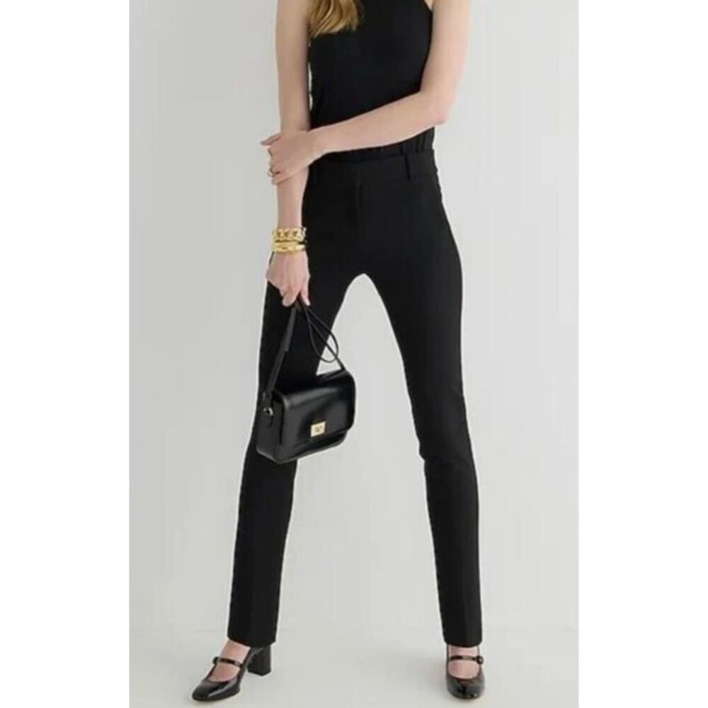 J. Crew Black Full-length Cameron Pant in Four-Season Stretch Blend Size 6